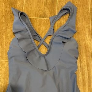 Xhilaration One Piece Ruffle Swimsuit